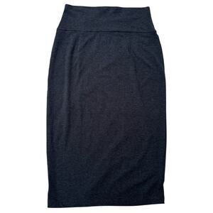 Eileen Fisher Knit Tencel Skirt Size S Dark Gray Super Soft Versatile